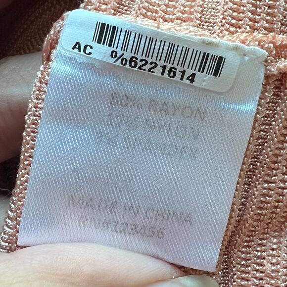 Michael Costello x Revolve Ambrose Blush Cut Away Top Mini Skirt Set Size XXS - Picture 7 of 7